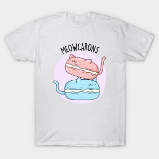 Meowcaron Cute Cat Macaron Pun T-Shirt